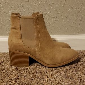 Taupe booties